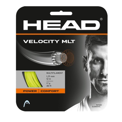 Nawóz z tenisową struną Head Velocity MLT (ochrona ramion + czucie) żółty